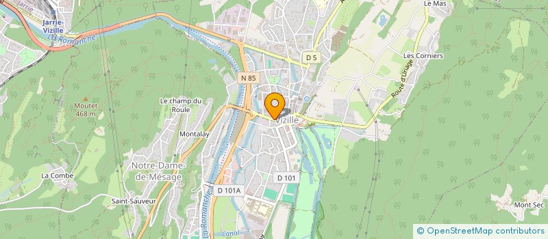 localisation de l'entreprise LOISIRS INTERUR VALENCIENNES EVOL à VIZILLE
