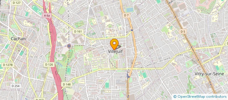 localisation de l'entreprise LOISIRS JEUNES  VILLEJUIF