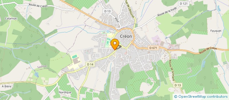 localisation de l'entreprise LOISIRS JEUNES EN CREONNAIS à CREON