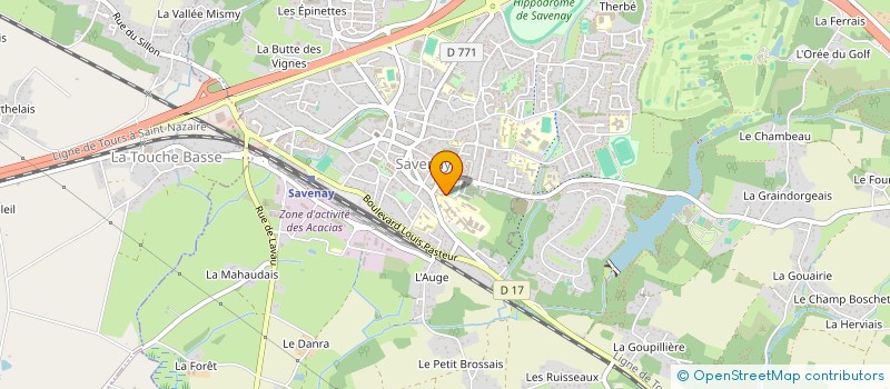 localisation de l'entreprise LOISIRS JEUNESSE DE SAVENAY à SAVENAY
