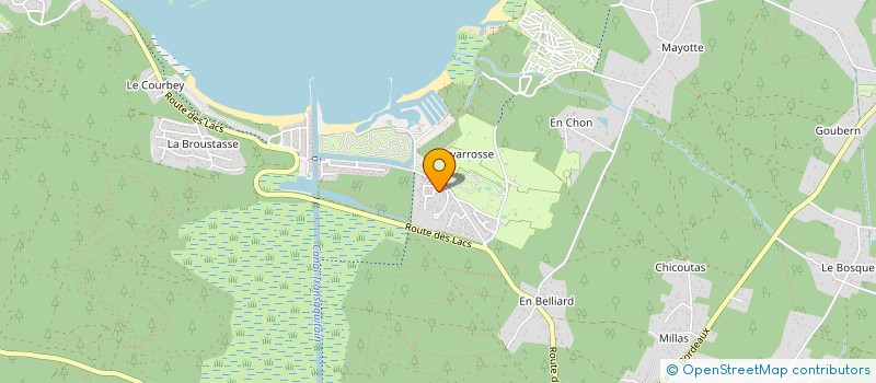 localisation de l'entreprise LOISIRS LANDES à BISCARROSSE