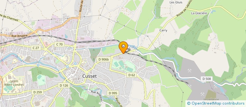 localisation de l'entreprise LOISIRS MECANIQUES DES GRAVES  CUSSET