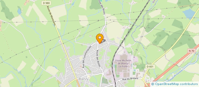 localisation de l'entreprise LOISIRS MERI  BLANZY