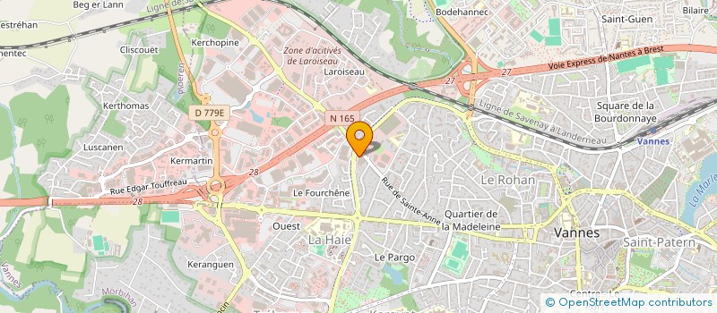 localisation de l'entreprise LOISIRS MOTOCULTURE SARL à VANNES