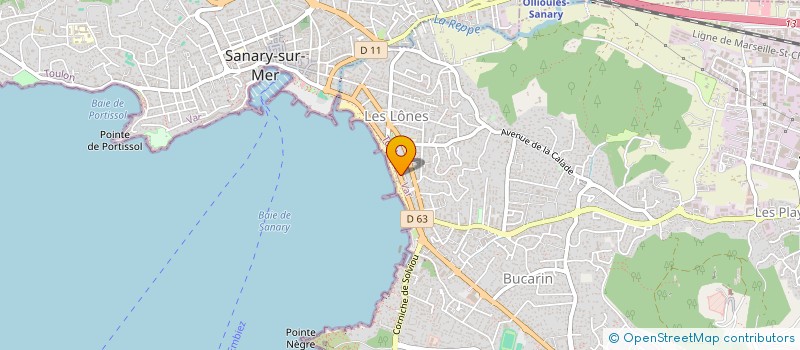 localisation de l'entreprise LOISIRS OCEANS  SIX-FOURS-LES-PLAGES