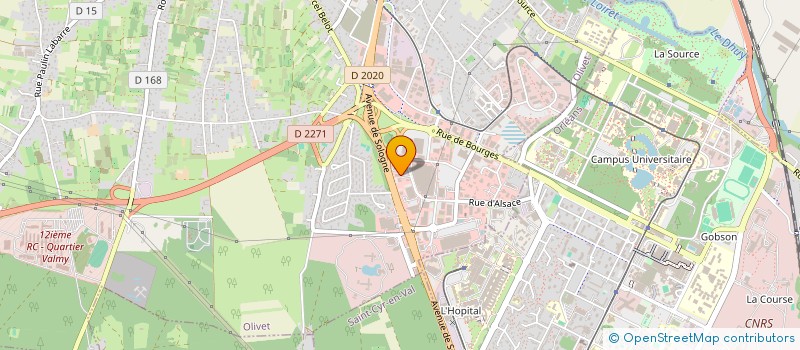 localisation de l'entreprise LOISIRS PASSION à OLIVET