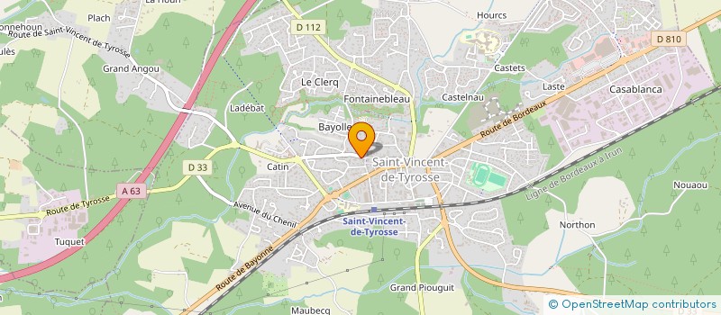 localisation de l'entreprise LOISIRS PEDESTRES TYROSSAIS à SAINT-VINCENT-DE-TYROSSE