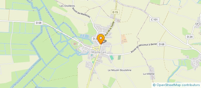 localisation de l'entreprise LOISIRS-PETANQUE MAILLEZAIS-ST PIERRE LE VIEUX  MAILLEZAIS