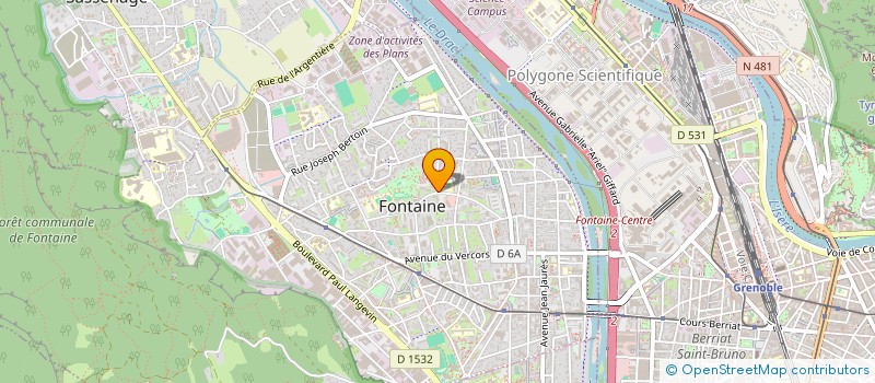 localisation de l'entreprise LOISIRS PLURIEL PORTE DES ALPES à FONTAINE