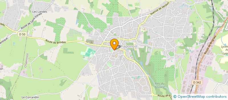 localisation de l'entreprise LOISIRS POUR TOUS  CHAPONOST