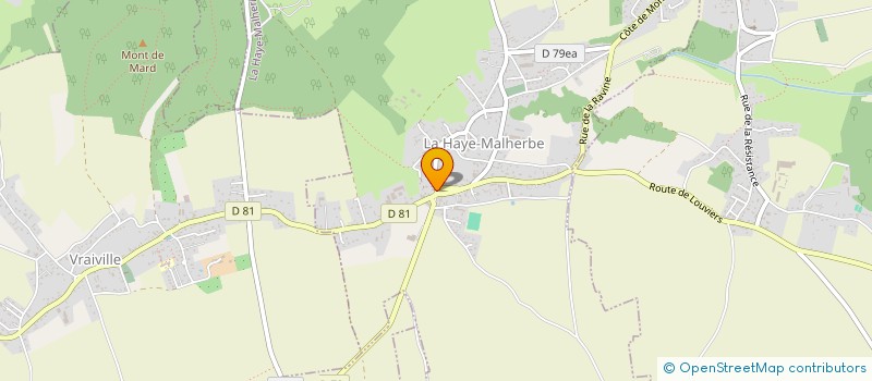 localisation de l'entreprise LOISIRS POUR TOUS  LA HAYE-MALHERBE