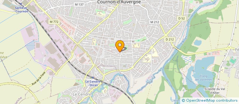 localisation de l'entreprise LOISIRS QUOTIDIENS JEUNES  COURNON-D'AUVERGNE