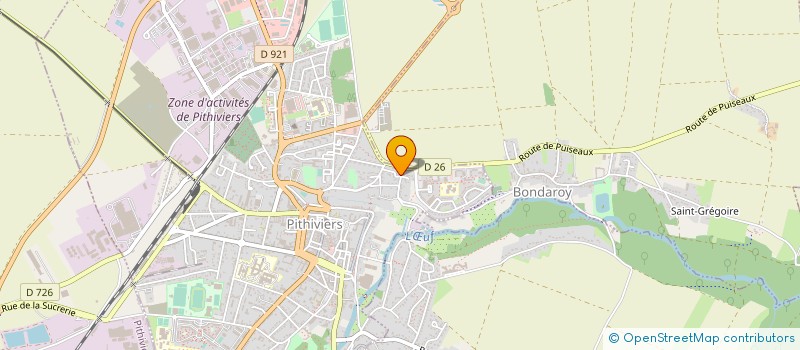 localisation de l'entreprise LOISIRS SERVICES à PITHIVIERS-LE-VIEIL