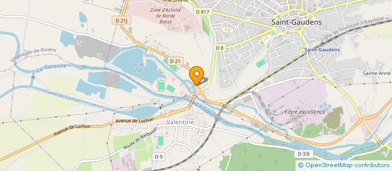 localisation de l'entreprise LOISIRS SERVICES à SAINT-GAUDENS