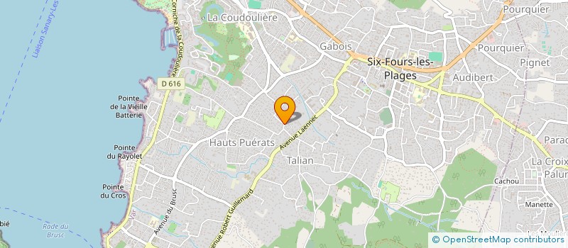 localisation de l'entreprise LOISIRS SOUS-MARINS DU BRUSC à SIX-FOURS-LES-PLAGES
