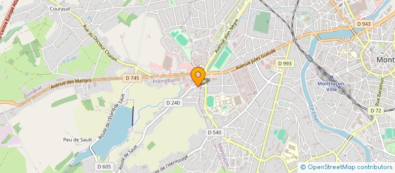 localisation de l'entreprise LOISIRS SPECTACLES DECOUVERTES (LSD) à PREMILHAT