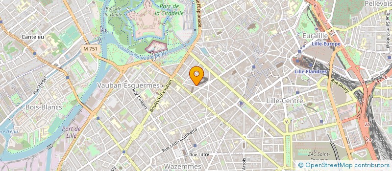 localisation de l'entreprise LOISIRS SPORTIF EDUCATIFS DU NORD à LILLE