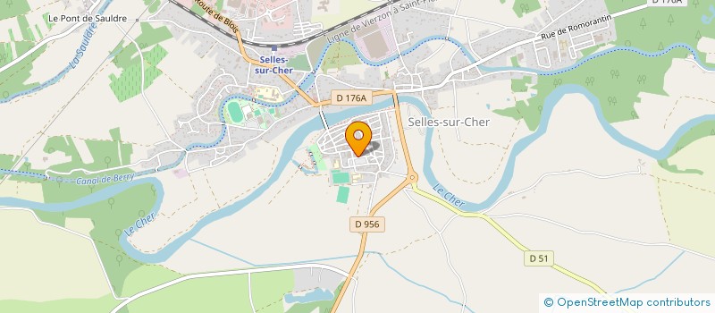 localisation de l'entreprise LOISIRS SPORTIFS SELLOIS  SELLES-SUR-CHER