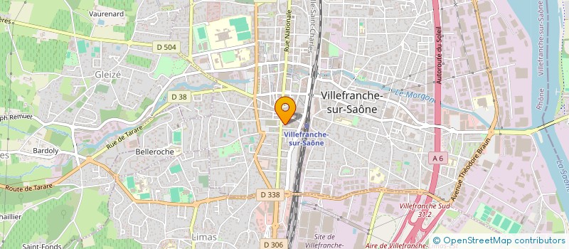 localisation de l'entreprise LOISIRS-SPORTS DES SOURDS DE VILLEFRANCHE SUR SAONE PAYS DU BEAUJOLAIS à VILLEFRANCHE-SUR-SAONE