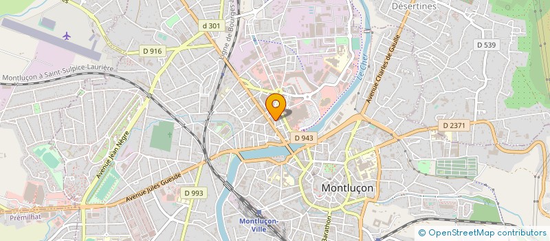 localisation de l'entreprise LOISIRS TOURISME BOURBONNAIS AUVERGNE à MONTLUCON