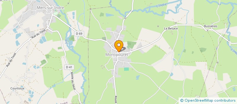localisation de l'entreprise LOISIRS VACANCES HANDICAP INADAPTATION à MONTIPOURET