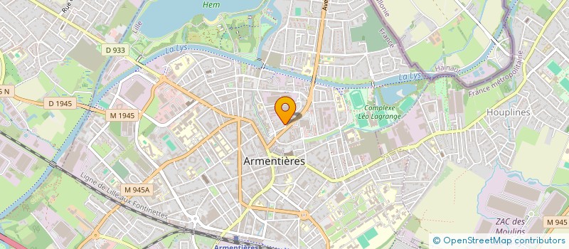 localisation de l'entreprise LOISON à ARMENTIERES