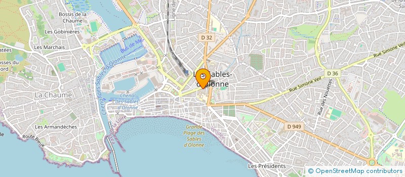 localisation de l'entreprise LOISSON à LES SABLES D'OLONNE