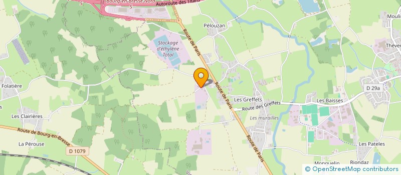 localisation de l'entreprise LOISY CHARPENTE  VIRIAT