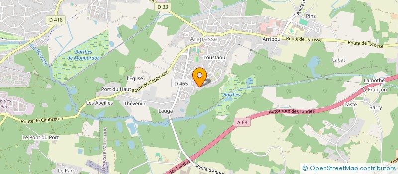 localisation de l'entreprise LOIZEAU ENTREPRISE  ANGRESSE