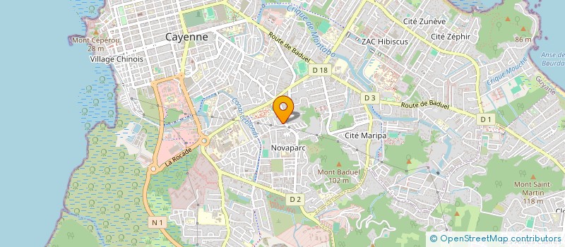 localisation de l'entreprise LOIZI CONSTRUCTION  CAYENNE