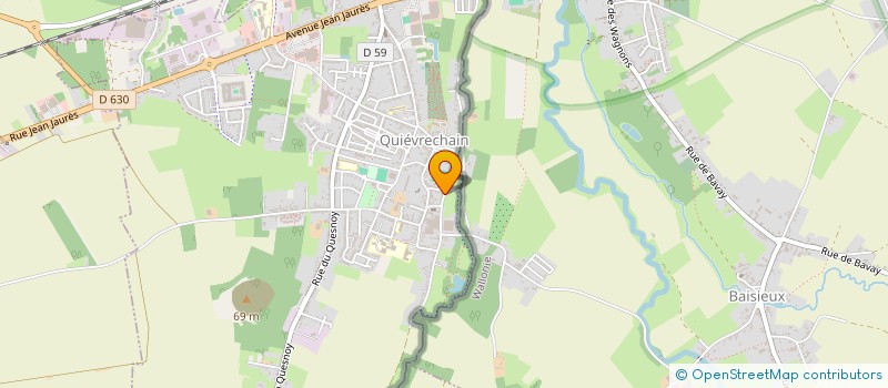 localisation de l'entreprise LOJ  QUIEVRECHAIN