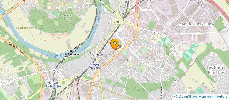 localisation de l'entreprise LOJA DRIVE  ERAGNY