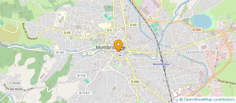 localisation de l'entreprise LOJAC  MONTBRISON