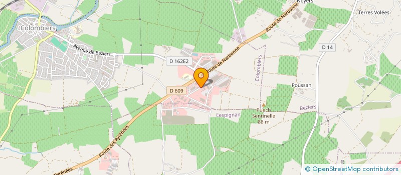 localisation de l'entreprise LOJE à COLOMBIERS