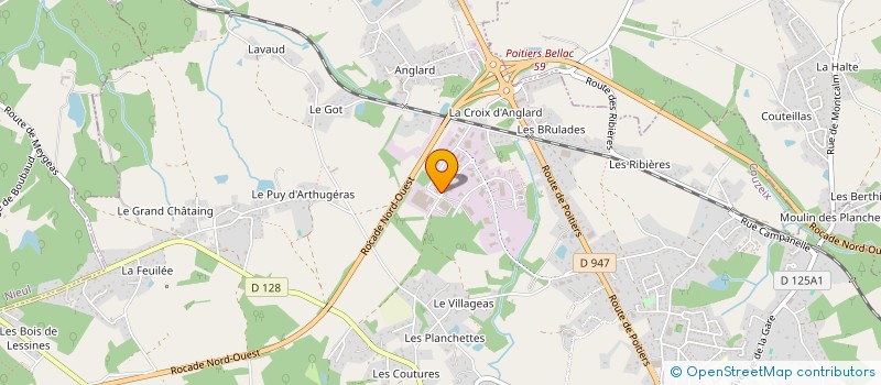 localisation de l'entreprise LOJE à COUZEIX