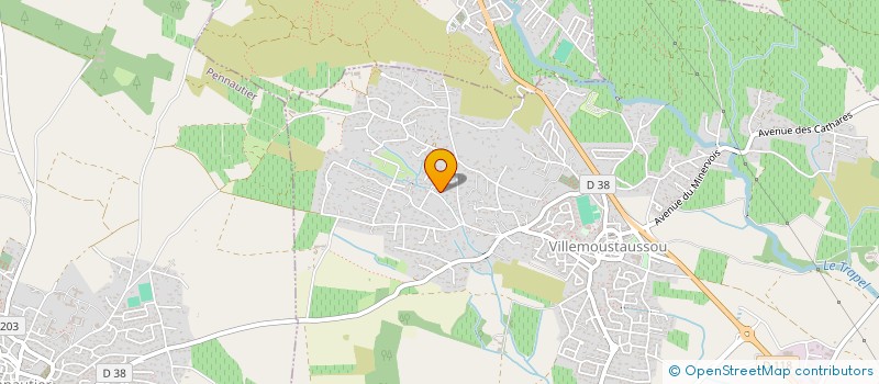 localisation de l'entreprise LOJEF à VILLEMOUSTAUSSOU