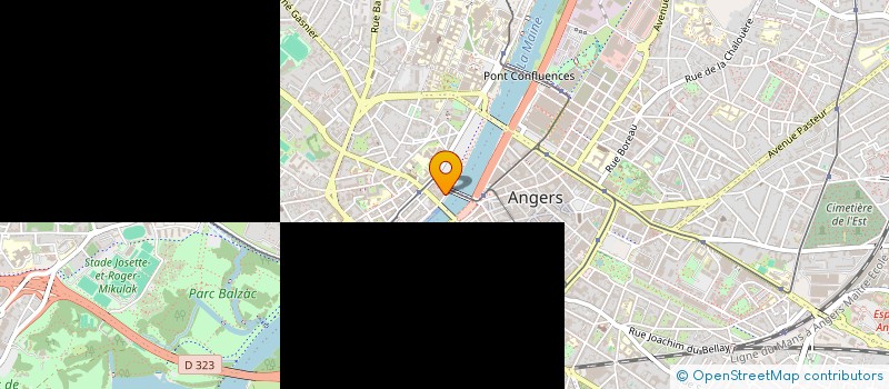 localisation de l'entreprise LOJO PRODUCTION à ANGERS