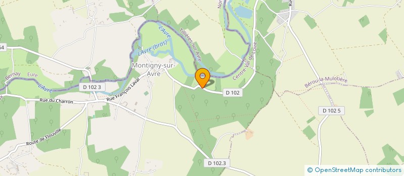 localisation de l'entreprise LOJUPA à MONTIGNY-SUR-AVRE