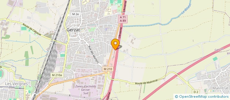 localisation de l'entreprise LOJUVIAG  GERZAT