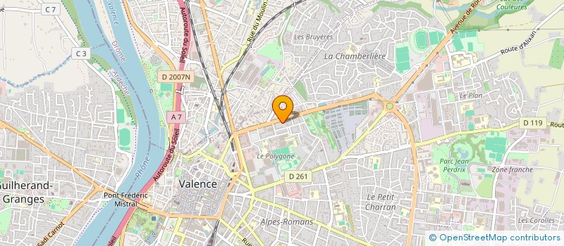 localisation de l'entreprise LOK DESIGN à VALENCE