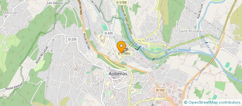 localisation de l'entreprise LOKA à AUBENAS
