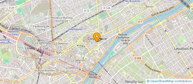 localisation de l'entreprise LOKDAM à COURBEVOIE