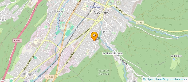 localisation de l'entreprise LOKEMA à OYONNAX