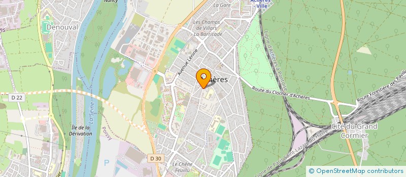 localisation de l'entreprise LOKI SERVICES à ACHERES