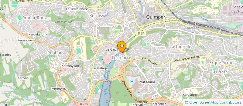 localisation de l'entreprise LOKMARIA, THE PLACE TO BE ! à QUIMPER