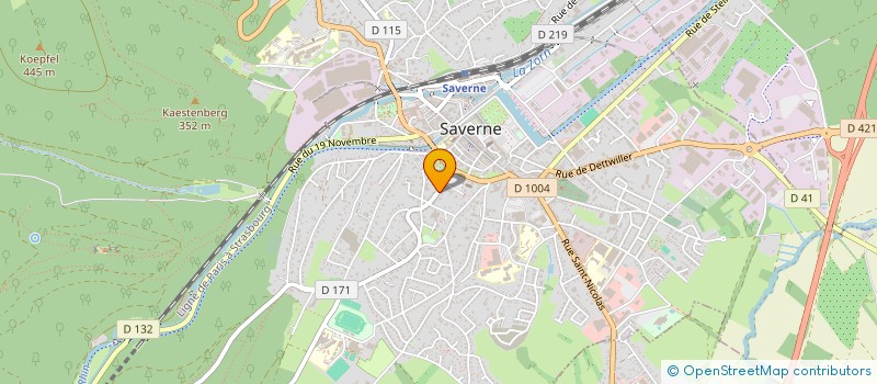 localisation de l'entreprise LOKTENSIA  SAVERNE