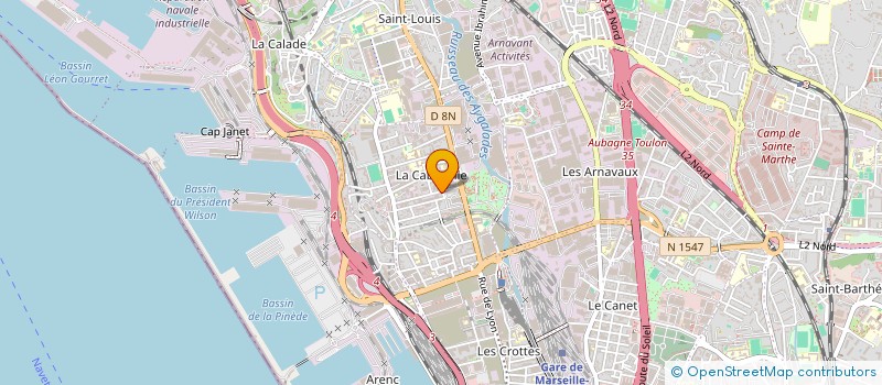 localisation de l'entreprise LOL IMMO à MARSEILLE