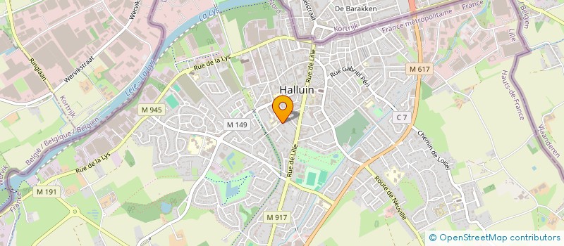 localisation de l'entreprise LOLA  HALLUIN