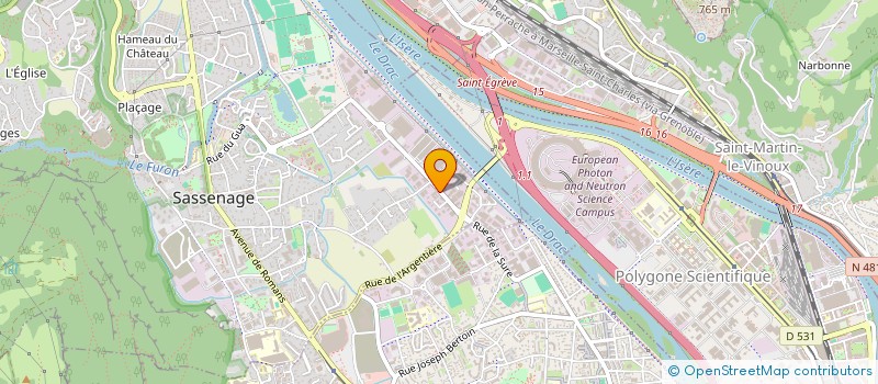 localisation de l'entreprise LOLA DIFFUSION à SASSENAGE