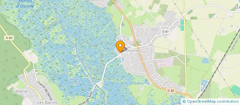 localisation de l'entreprise LOLA GAUTIER POUPLAIN  L'ILE-D'OLONNE